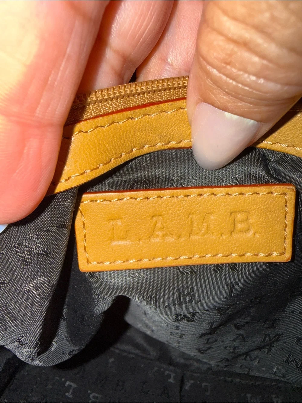 L.A.M.B. PERFORATED SOFT LEATHER PURSE VINTAGE Y2K.